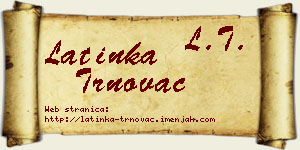 Latinka Trnovac vizit kartica